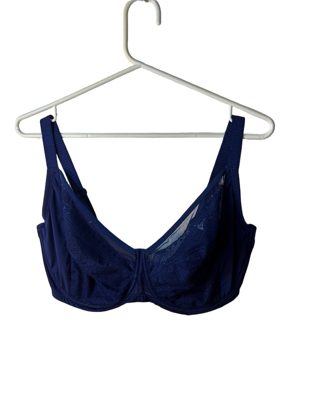 Understance Ivy Full Coverage Royal Blue Unlined Support Bra size 38J